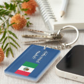 Sprichst du Spanisch? Auf Spanisch. Flaggenwanne Schlüsselanhänger (Vorderseite rechts)