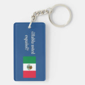 Sprichst du Spanisch? Auf Spanisch. Flaggenwanne Schlüsselanhänger (Rückseite)