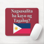Sprichst du Tagalog? In Tagalog. Flag Mousepad (Mit Mouse)