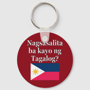 Sprichst du Tagalog? In Tagalog. Flag Schlüsselanhänger