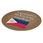 Sprichst du Tagalog? In Tagalog. Flag Schneidebrett (Ecke)