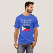 Sprichst du Tagalog? In Tagalog. Flag T-Shirt (Vorne ganz)