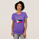 Sprichst du Tagalog? In Tagalog. Flag T-Shirt (Vorne ganz)