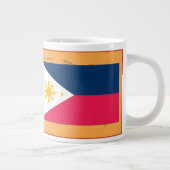 Sprichst du Tagalog? In Tagalog. Flaggenbf Jumbo-Tasse (Rechts)