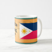 Sprichst du Tagalog? In Tagalog. Flaggenbf Kaffeetasse (VorderseiteRechts)
