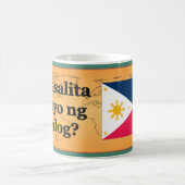 Sprichst du Tagalog? In Tagalog. Flaggenbf Kaffeetasse (Mittel)
