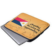 Sprichst du Tagalog? In Tagalog. Flaggenbf Laptopschutzhülle (Vorne Knopf)