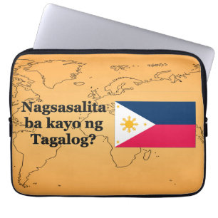 Sprichst du Tagalog? In Tagalog. Flaggenbf Laptopschutzhülle