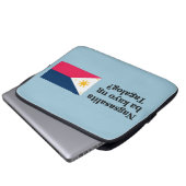 Sprichst du Tagalog? In Tagalog. Flaggenbf Laptopschutzhülle (Vorne Knopf)