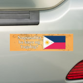 Sprichst du Tagalog? In Tagalog. Flaggenwanne Autoaufkleber (Auf Auto)