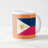 Sprichst du Tagalog? In Tagalog. Flaggenwanne Jumbo-Tasse (Vorderseite Rechts)