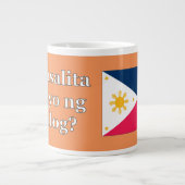 Sprichst du Tagalog? In Tagalog. Flaggenwanne Jumbo-Tasse (Vorderseite)