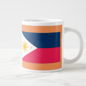 Sprichst du Tagalog? In Tagalog. Flaggenwanne Jumbo-Tasse (Rechts)