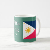 Sprichst du Tagalog? In Tagalog. Flaggenwanne Kaffeetasse (VorderseiteRechts)