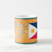 Sprichst du Tagalog? In Tagalog. Flaggenwanne Kaffeetasse (Mittel)