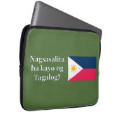 Sprichst du Tagalog? In Tagalog. Flaggenwanne Laptopschutzhülle (Vorne Rechts)