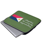 Sprichst du Tagalog? In Tagalog. Flaggenwanne Laptopschutzhülle (Vorne Knopf)