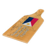 Sprichst du Tagalog? In Tagalog. Flaggenwanne Schneidebrett (Ecke)