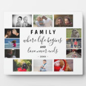 Sprichwort 12 FotoCollage für die ganze Familie Fotoplatte (Vorderseite)