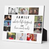 Sprichwort 12 FotoCollage für die ganze Familie Fotoplatte (Seite)