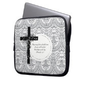 Sprichwort-14:7 Laptop-oder Netbook Laptopschutzhülle (Vorderseite Links)