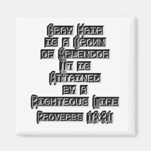 Sprichwort-16:31 Magnet