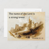 Sprichwort 18: 10 auf einem alten Lithograph von J Postkarte (Vorne/Hinten)