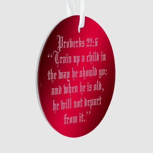 SPRICHWORT-22:6 ORNAMENT (Vorderseite)