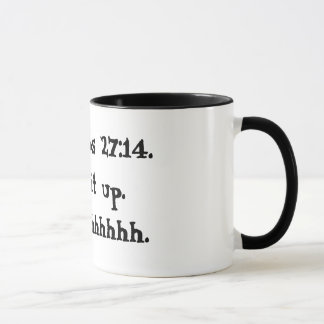 Sprichwort-27:14 Tasse Schwarzweiss