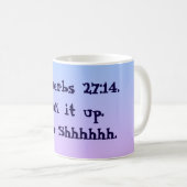 Sprichwort-27:14 Tassen-Sonnenaufgang-Farben Kaffeetasse (VorderseiteRechts)