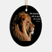 Sprichwort-28:1 Keramik Ornament (Rechts)