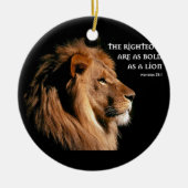 Sprichwort-28:1 Keramik Ornament (Vorne)