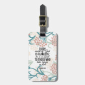 Sprichwort 30:5 Bibelverse Gepäckanhänger (Vorderseite vertikal)