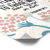 Sprichwort 30:5 Bibelverse Poster (Ecke)