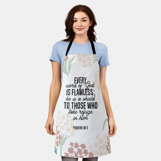 Sprichwort 30:5 Bibelverse Schürze (Getragen)