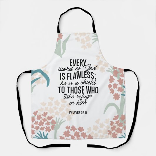 Sprichwort 30:5 Bibelverse Schürze (Vorderseite)