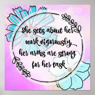 Sprichwort-31:17 Poster