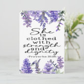 Sprichwort 31:25 Ermutigungskarte Dankeskarte (Stehend Vorderseite)