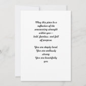 Sprichwort 31:25 Ermutigungskarte Dankeskarte (Rückseite)