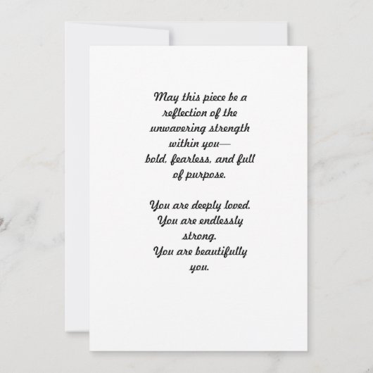 Sprichwort 31:25 Ermutigungskarte Dankeskarte (Rückseite)