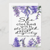 Sprichwort 31:25 Ermutigungskarte Dankeskarte (Vorne/Hinten)