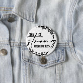 Sprichwort 31:25 Sie ist eine starke Bibelverse Button (Beispiel)