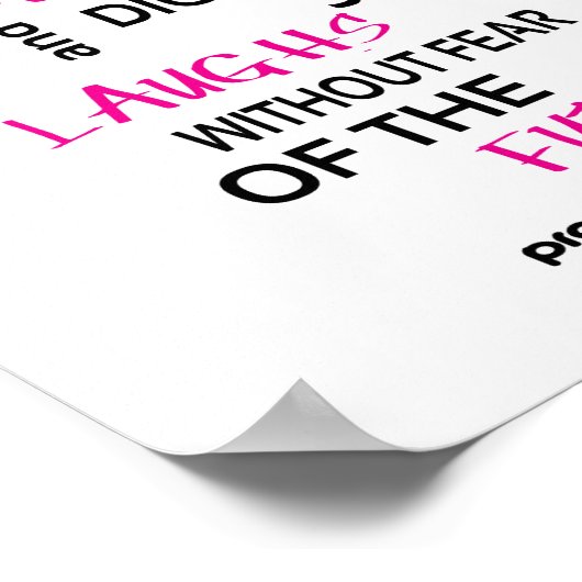 Sprichwort 31:25 (Standard-Bildformat) Poster (Ecke)