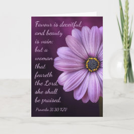 Sprichwort 31:30 eine Frau, die den LORD fürchtet Karte