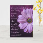 Sprichwort 31:30 eine Frau, die den LORD fürchtet Karte (Gelbe Blume)