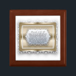 Sprichwort-3:13 Klugheits-Goldchristliches Erinnerungskiste<br><div class="desc">Sprichwort-3:13 Klugheits-Goldperlt christliches Bibel-Zitat Rahmen-Geschenkboxen.</div>