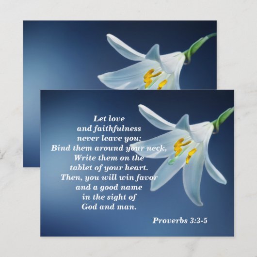 Sprichwort 3: 3-4 Liebe und Treue fördern Postkarte (Vorne/Hinten)