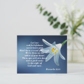 Sprichwort 3: 3-4 Liebe und Treue fördern Postkarte (Stehend Vorderseite)