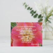 Sprichwort 3: 3-4 Liebe und Treue Postkarte (Stehend Vorderseite)