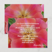 Sprichwort 3: 3-4 Liebe und Treue Postkarte (Vorne/Hinten)